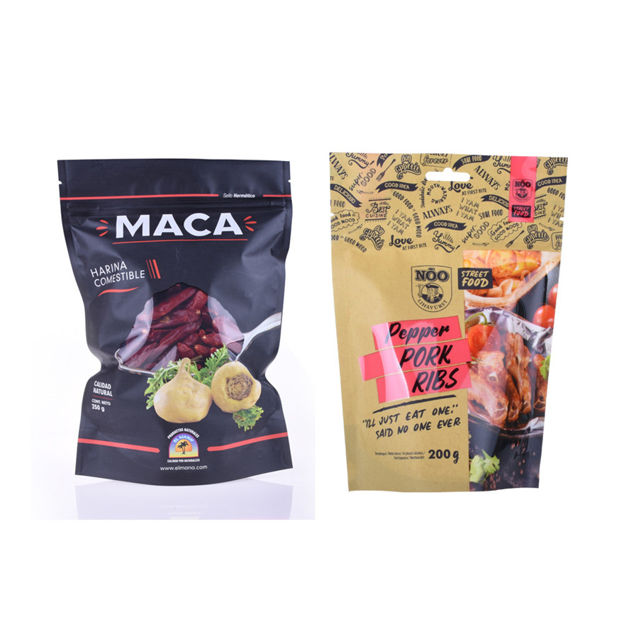 Excellent Quality Sustainable Kraft Paper Bag For Grain Nuts 500G