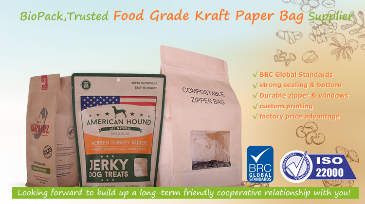 kraft coffee bag