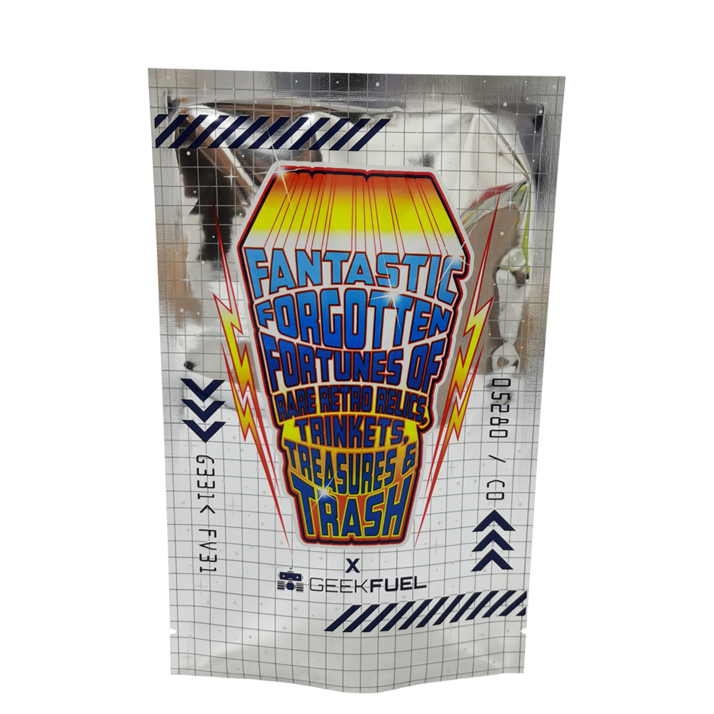 Trinket Treasures Aluminum Packaging Three Side Seal Packaging Custom Printing Zipper Bag