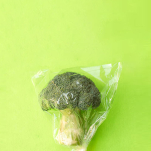 Eco Friendly Cornstarch Clear Broccoli Biodegradable Cellophane Bags
