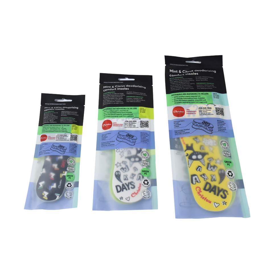 Glossy White Environmental Friendly Home Compostable Certified Biodegradable Childproof Ziplock Bag