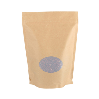 Custom Design Excellent Quality Heat Seal Kraft Paper Resealable Polypropylene Bags
