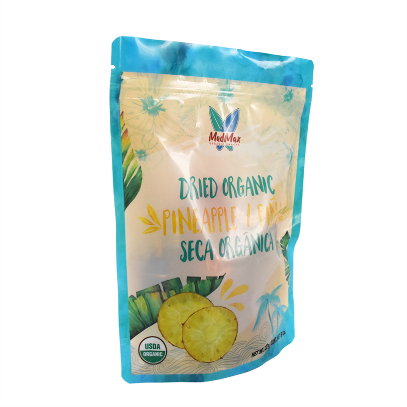 PLA Ziplock Barrier Stand Up Packing Bags of Dry Fruits