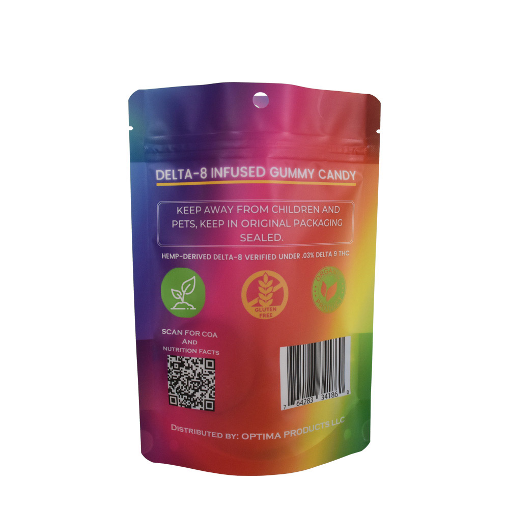 กระเป๋าซิปบรรจุภัณฑ์รีไซเคิล 100% สำหรับผลิตภัณฑ์ CBD
