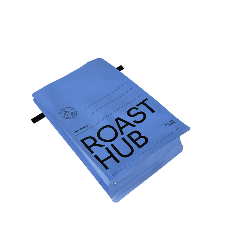 Completely Compostable Custom Printed Brc Certified Glossy White Coffee Bag Manufacturers