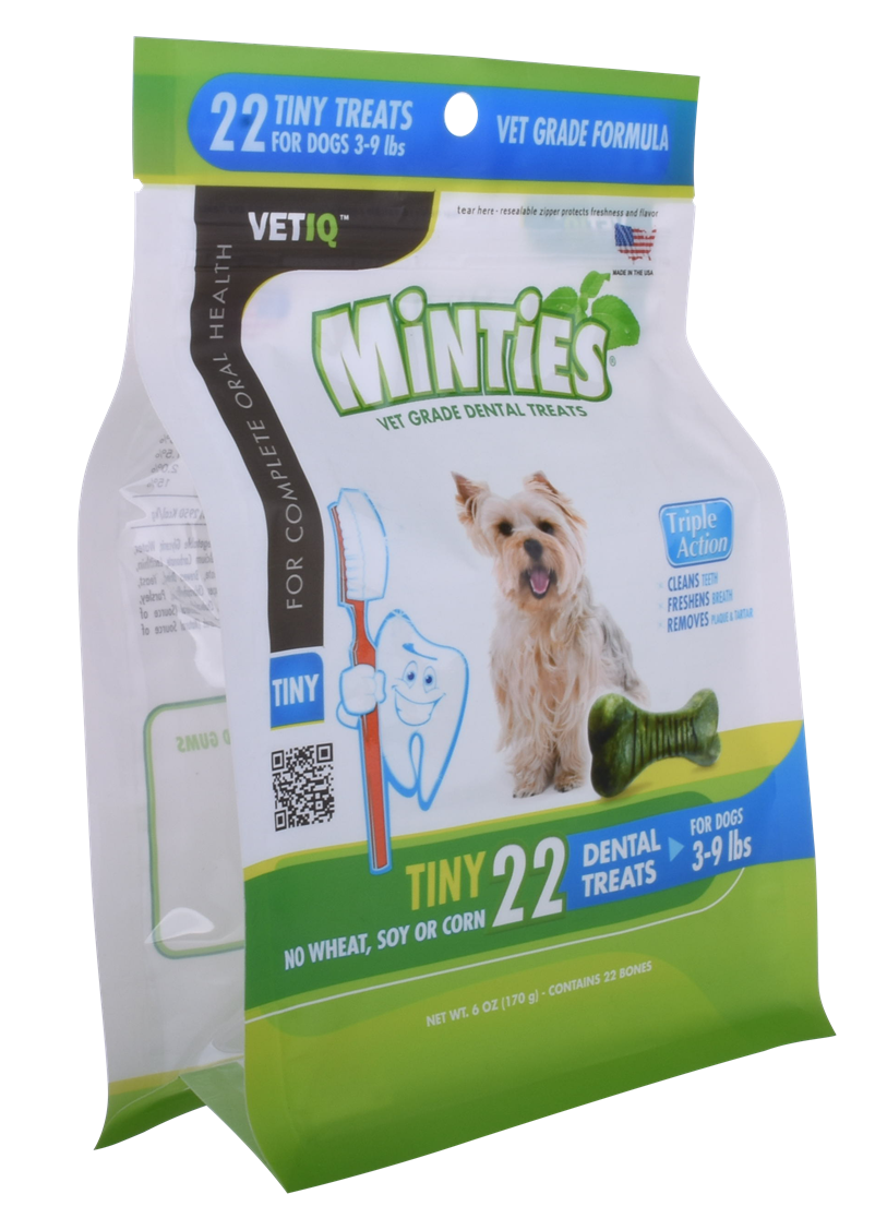 Biodegradable Customized Print Moisture-proof Flat Bottom Pet Food Packaging Bags