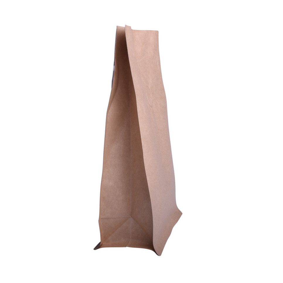 Bán lẻ vòng đáy bằng nhôm giấy krraft papure pouches notch
