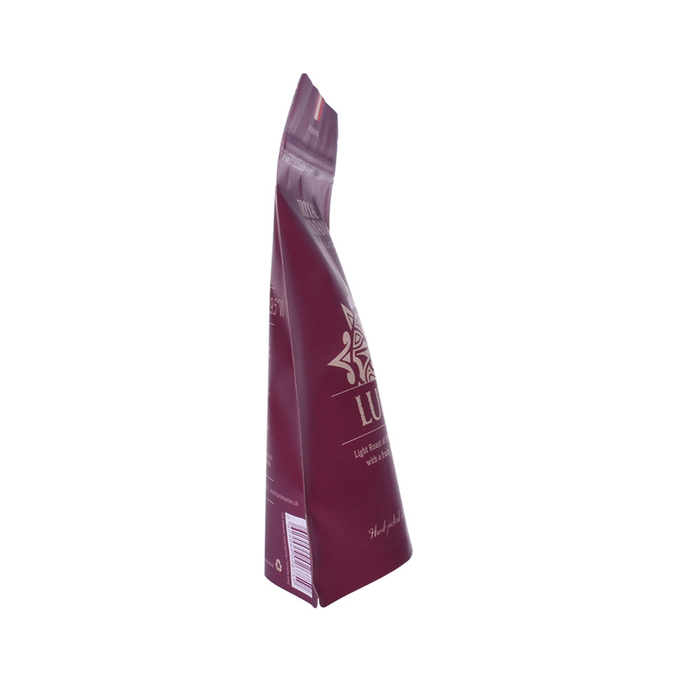 Laminated Material Glossy Finish Stand Up Ziplock Custom Packaging Coffee Bags