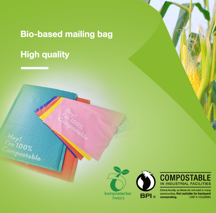 Eco Friendly Three-side Seal Bag And Self-standing Shipping Bag