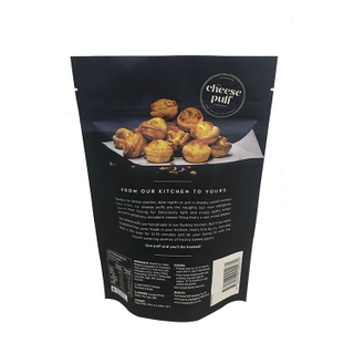 Flexible Packaging Matte Black Cookie Bags Packaging