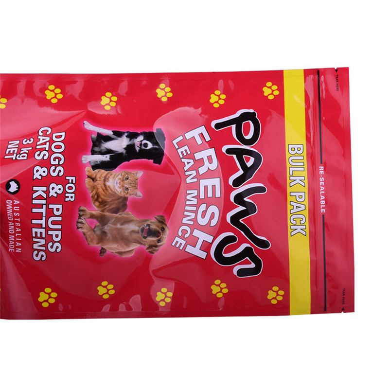 Sac d'emballage de nourriture pour chiens naturels Sac à ziplock pour animaux de compagnie