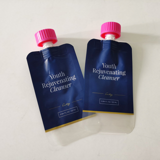 Custom Design Shampoo Conditioner Packaging Spout Pouch with Child Resistant Cap