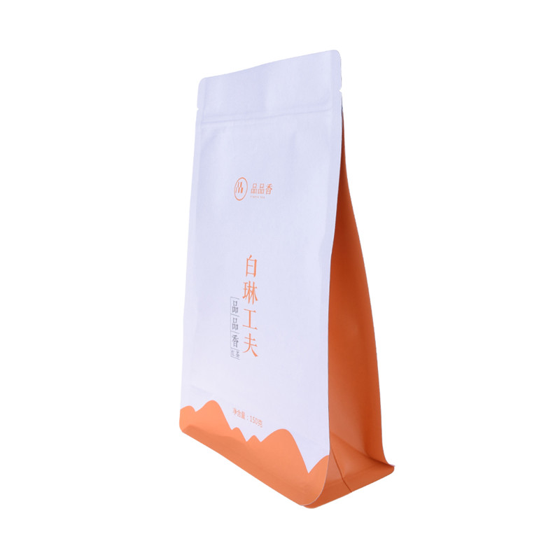 Biodegradable Food Grade Packaging Resealable Platic Tea Zipper Bag
