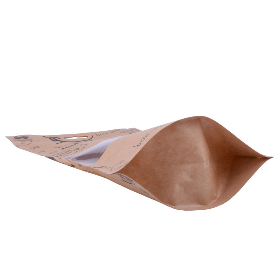 Recycle Paper Bag Sealable Food Safe Pouches