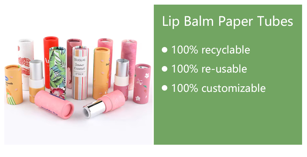 Kemasan Balm Bibir Tabung Kertas