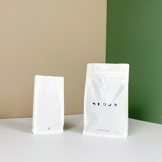 Maison compostable à domicile blanc personnalisé en papier à café en papier de riz pour les cafés