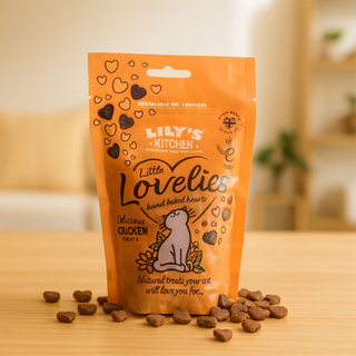 Small Cat Food Orange Bag Recyclable