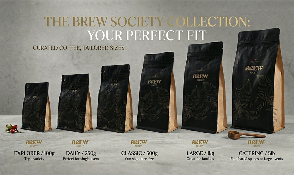 coffee bag size