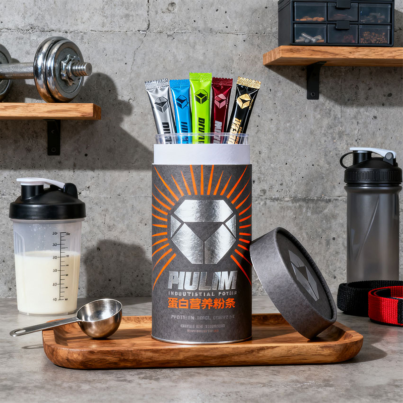 Biodegradable Cylinder Box Packaging for Supplement Sticks