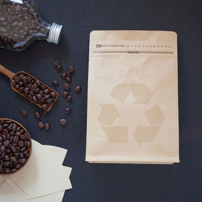 Recycled Paper Coffee Bags with Valve
