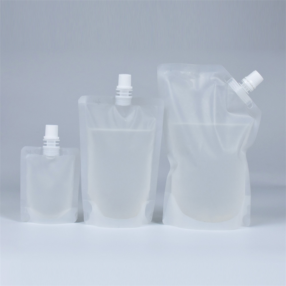 Recycelbarer transparent gesperrter Standup -Beutel für Flüssigkeit 150 ml
