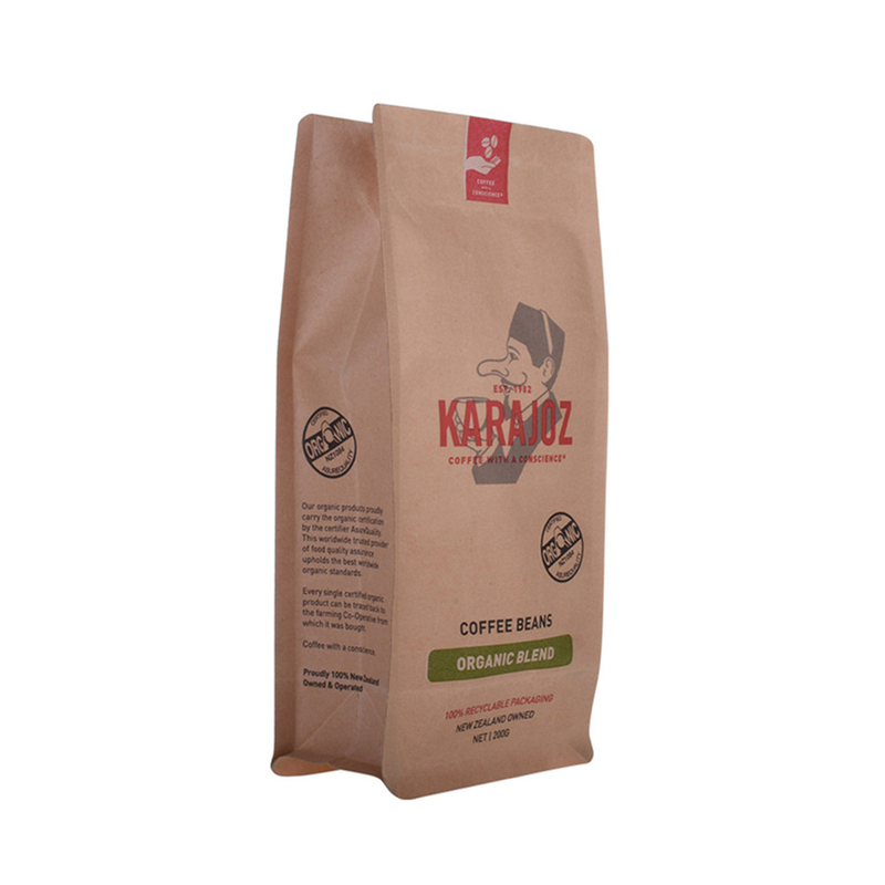 200 g Kraftpapier Kaffee Ganzbohnenbox Bod Packing Bag mit Ventil