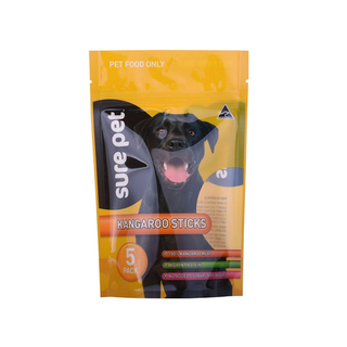Eco friendly stand up pouch for dog food