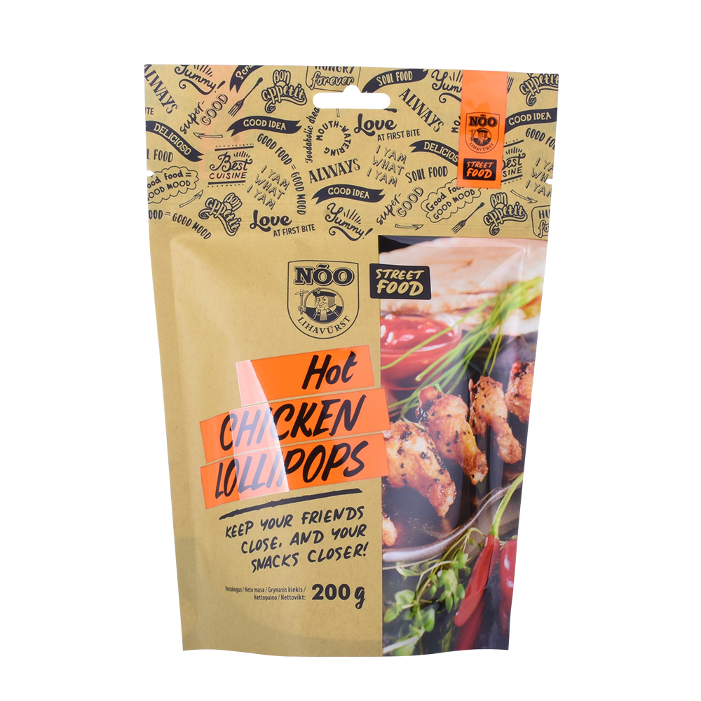Food Grade Retort Pouch Barrier Protective Laminated Custom Design Doypack Flexible Bag Zipper Stand up Pouch