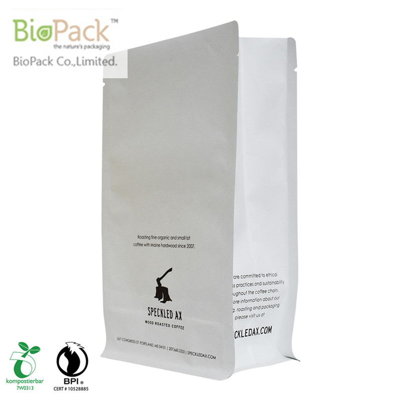 Zero Waste Neue recycelbare Kaffeebeutel Papier mit Pflanzenbasismaterial aus China überzogen