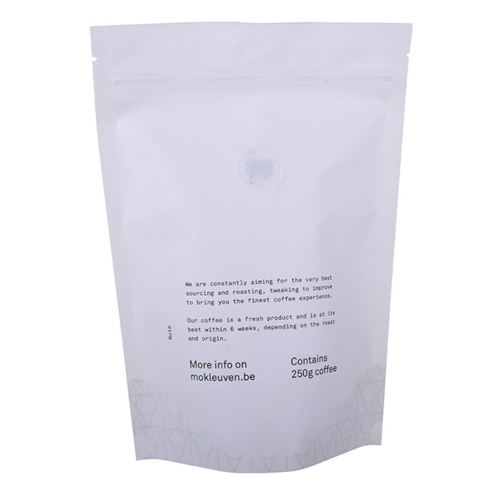 High Barrier White Roastery Coffee Stand up Pouch