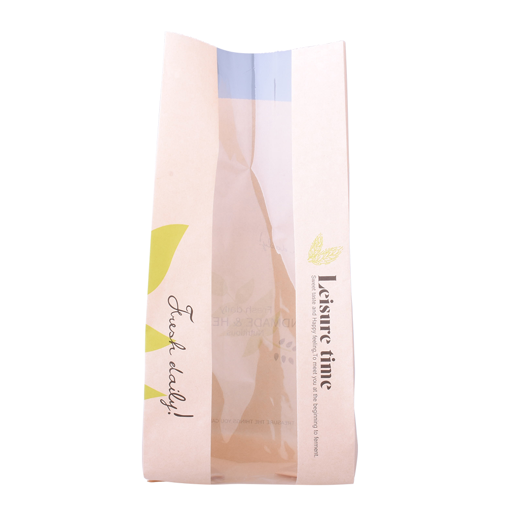 Eco-Friendly Certified PLA Fully Compostable Paper Bag for Food