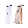Sac à café en papier blanc kraft zipper sachets en étain