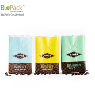 Eco Friendly Compostable Cornstarch PLA Plastic Food Packaging Bag with Zip Lock From China