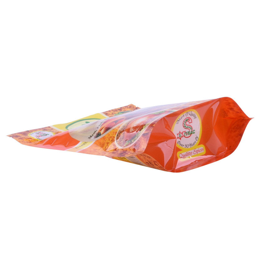 Heat Seal Resealable Zipper Spices Food Grade Safe Doy Bags Packaging