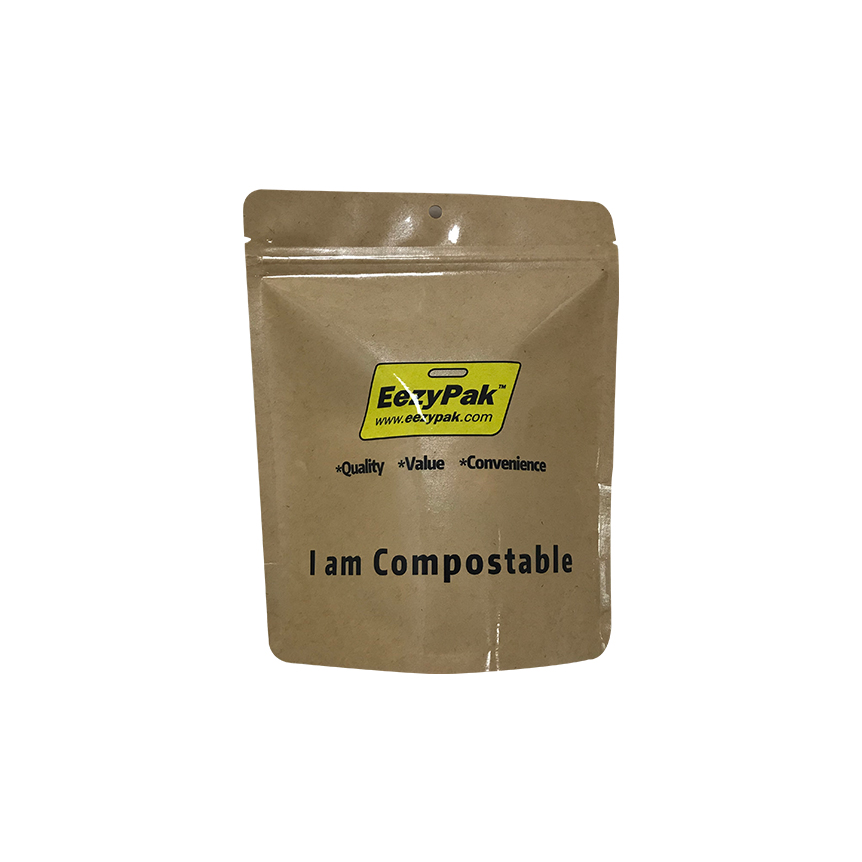 Food Grade Snack Packaging Coffee Tea Biodegradable Compostable Stand Up Bags