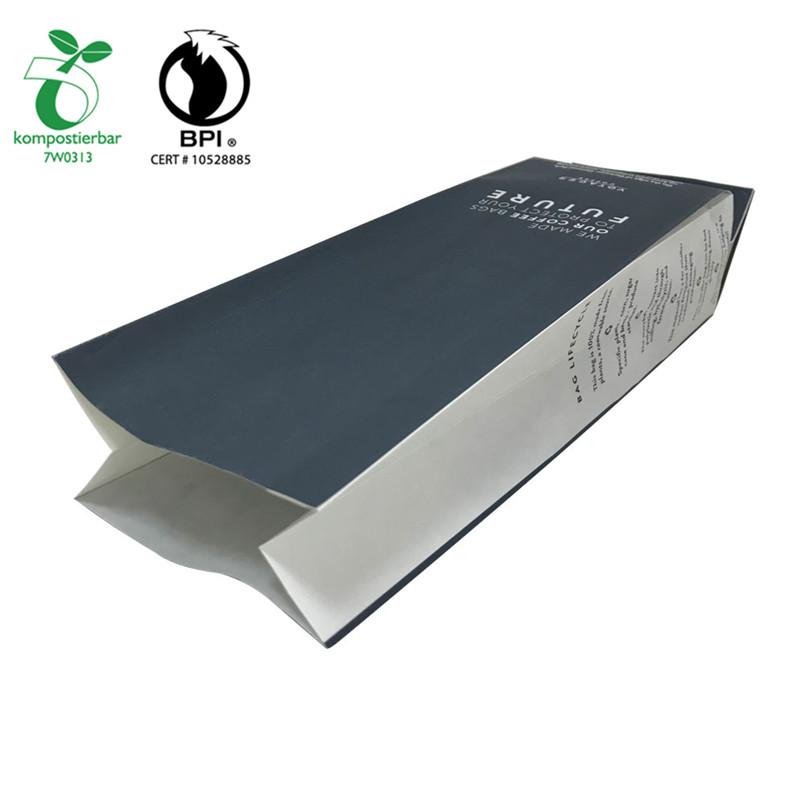 รีไซเคิลได้ที่เป็นมิตรกับสิ่งแวดล้อมพิมพ์กระดาษสีขาวคราฟท์และถุงบรรจุข้าวโพดจากจีน