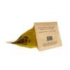 Biodegradable Custom Printed Flat Bottom Kraft Paper Pouch Tea Packaging Coffee Bag With Zipper