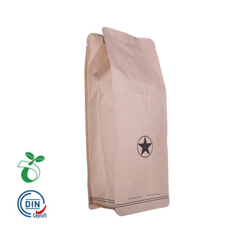 Nhà sản xuất túi có thể phân hủy Tea Packaging Kraft Paper Pough