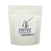Resealable Stand Up Samples Sachet Coffee White Kraft Paper Bags