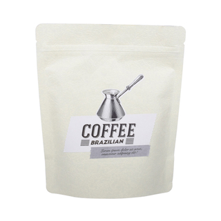 Wholesale Customized Printing Stand up Pouch Coffee Bean Doypack Resealable Aluminum 250g Food Contact Packaging