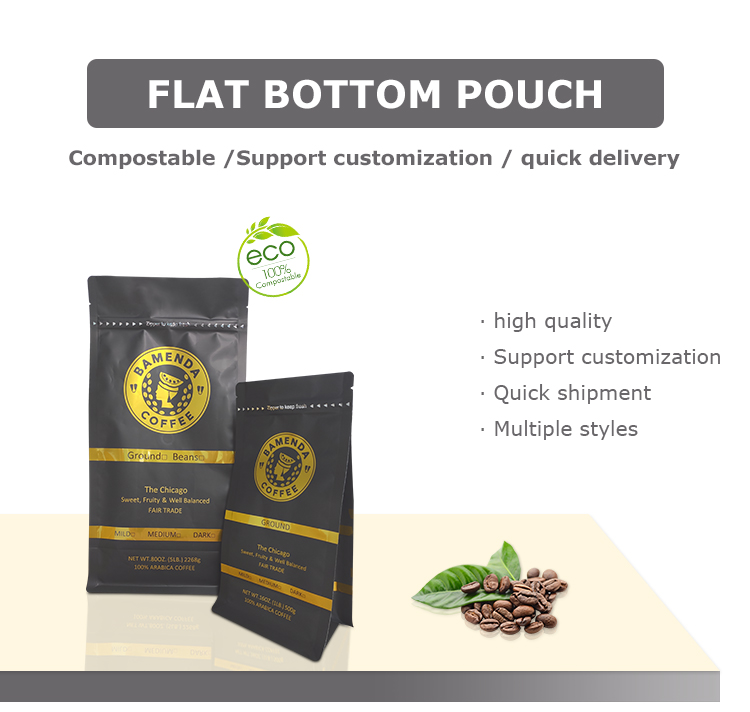Matt Black Coffee Bag