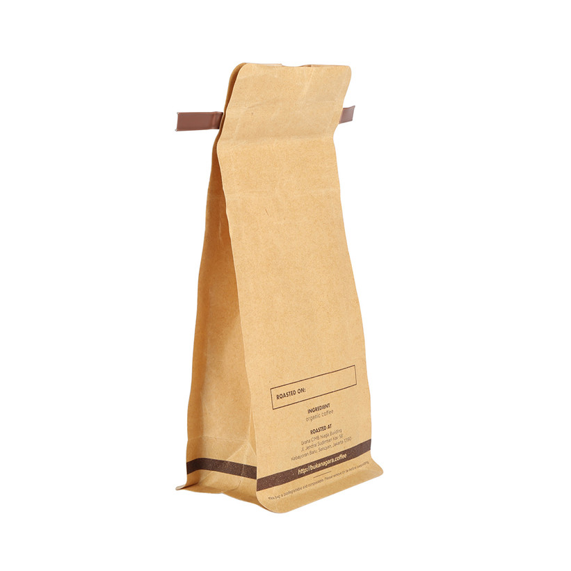 Matt Result Bio-Degradable Renewable Material Fsc Certified Coffee Valve Bag