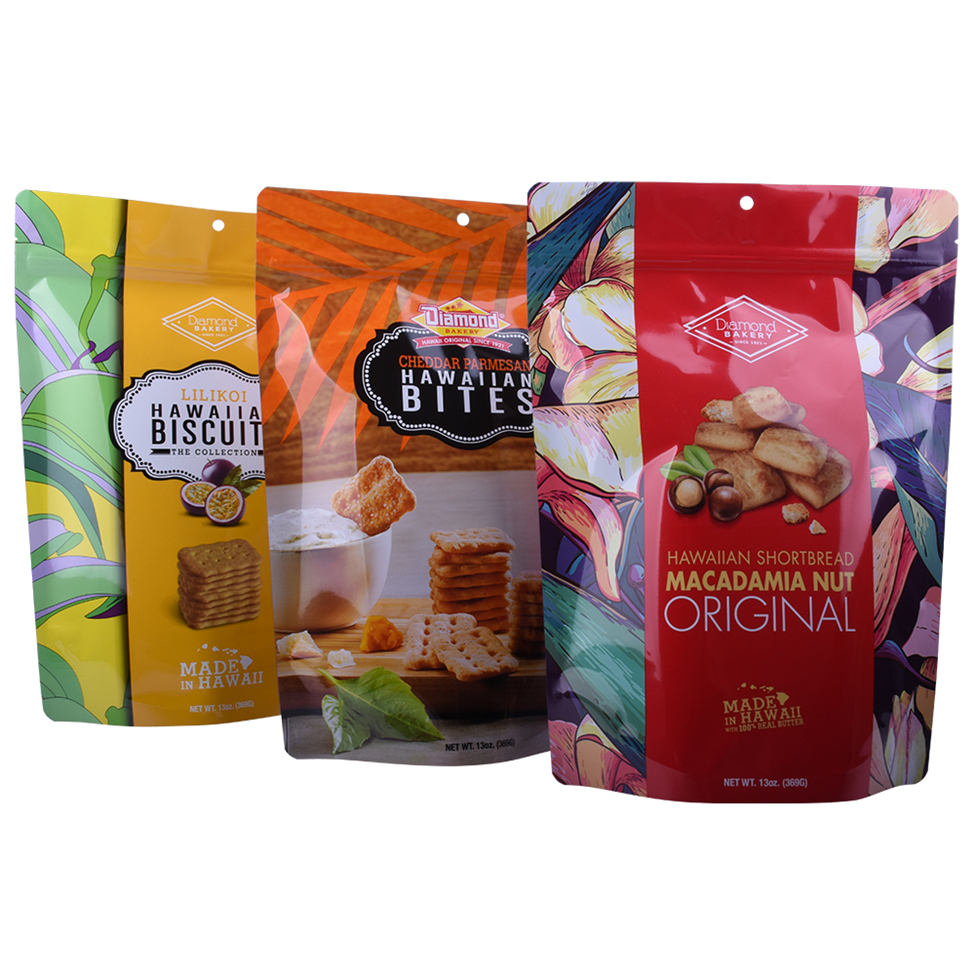 Recyclable Pocket Zip Food Safe Bags For Cookies