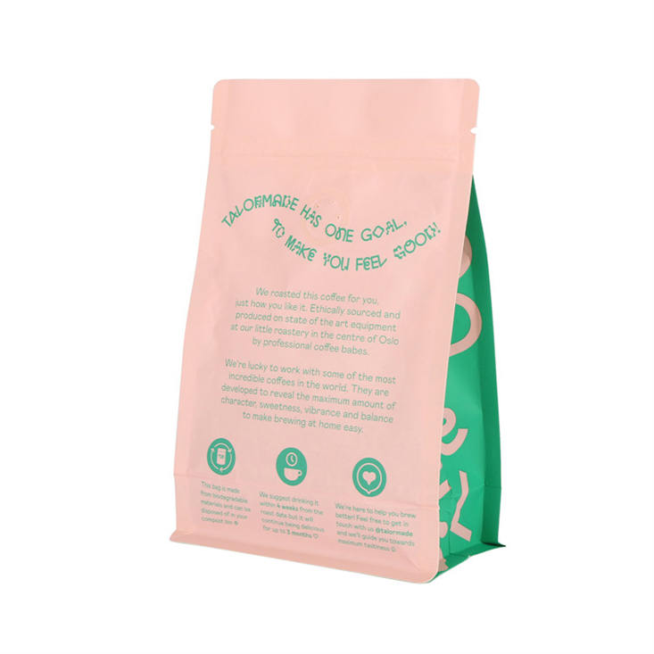 Kantong Kapal Kraft Kertas Kertas yang Disesuaikan Eco Flat dengan Ritsleting Saku