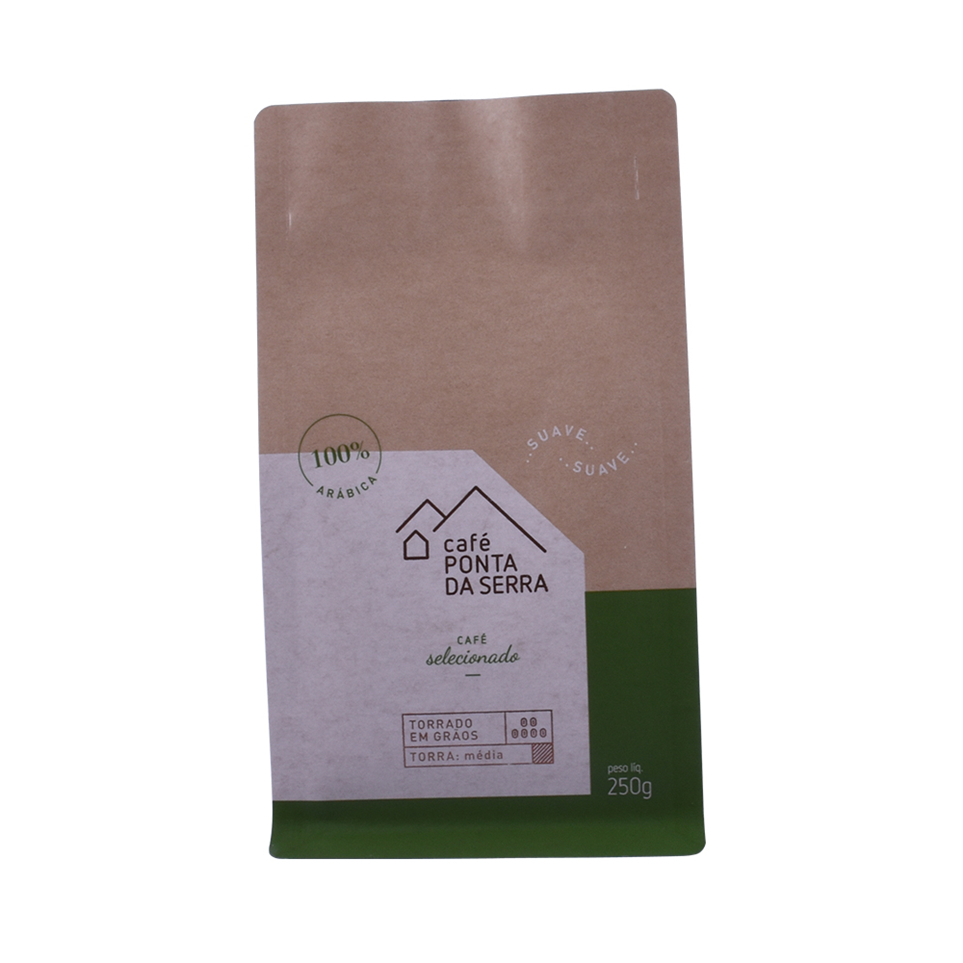 Inventory Foil Lined Recycling Compostable Cellophane Branded Coffee Bags Zippered Plastic Pouches