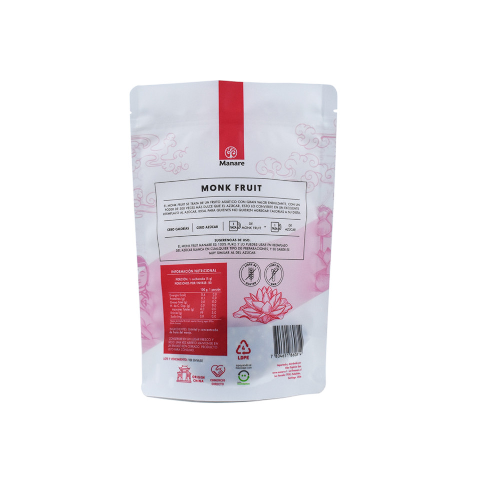 Zipper With Tin Tie Plastic Packing Bag For Dried Fruit