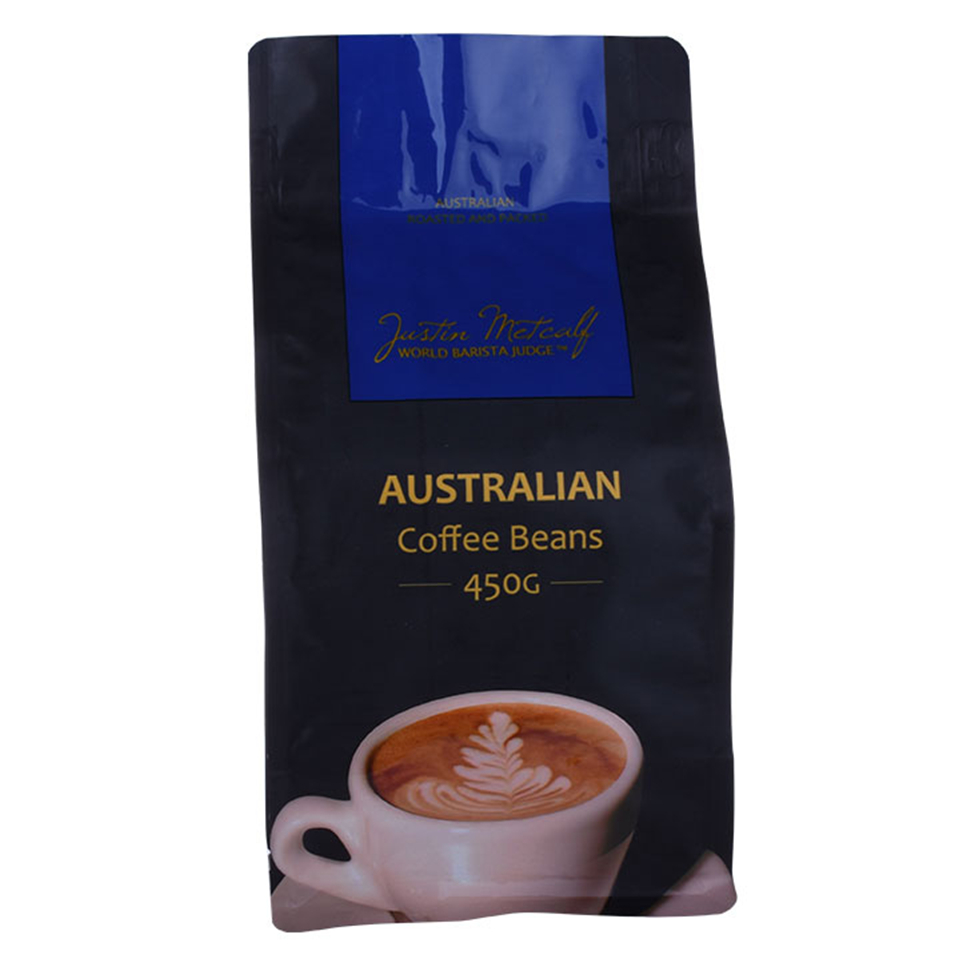 Reusable Resealable Zipper Bag With Handle Kraft Coffee Bags 