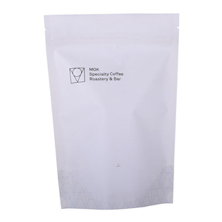 Compostable Biodegradable Heat Sealed Zip Top Plastic Coffee Bags Wholesale 