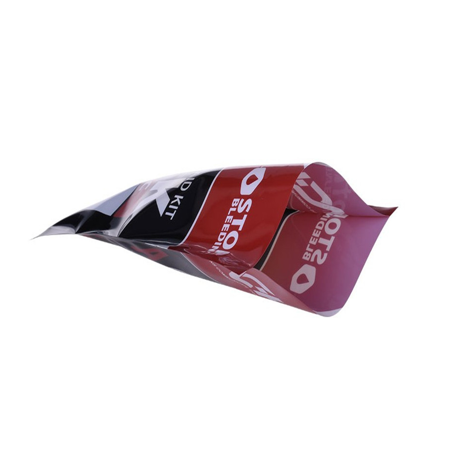 Resealabele Top Seal Kraft Compostable Stand Up Pouch With Window