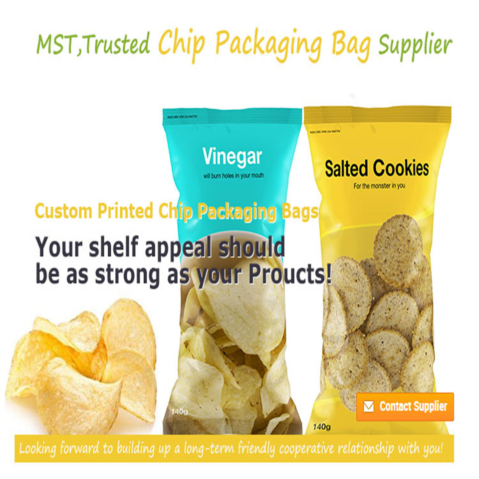 Heat Seal Customized Logo Potato Chips Packaging Bag Rewind Factory Supply